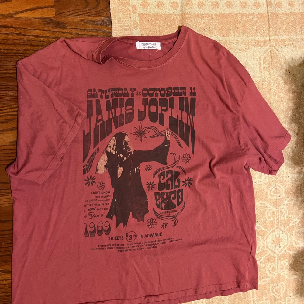 Free people x daydream Janis Joplin oversized tee